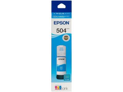 Garrafa de Tinta Epson EcoTank T504 Ciano Refil