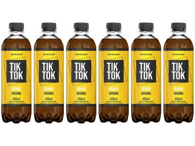 Refrigerante Tik Tok Guará Original Guaraná 6 Unidades 450ml