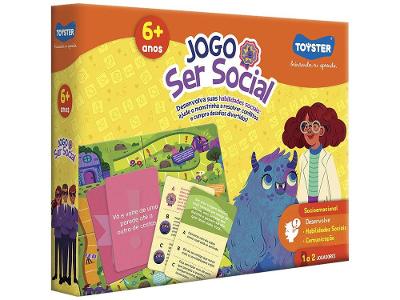 Jogo Tabuleiro com Cartas Ser Social Toyster 