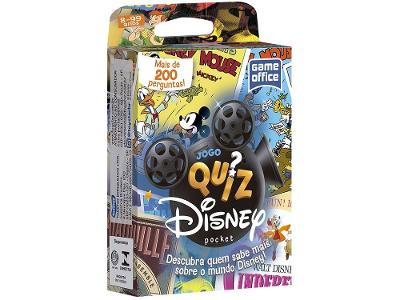 Jogo de Cartas Game Office Quiz Disney Pocket