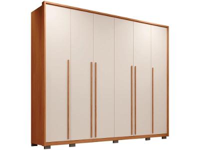 Guarda-roupa Casal 6 Gavetas 6 Portas Caemmun Milanus