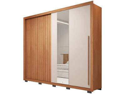 Guarda-roupa Casal 4 Gavetas 2 Portas Caemmun Romanus