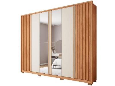 Guarda-roupa Casal 4 Gavetas 6 Portas Caemmun Apollo