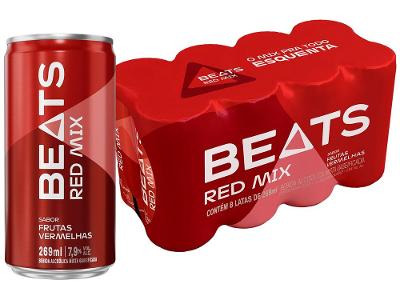 Beats Red Mix Frutas Vermelhas Lata 269ml 8 Unidades