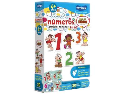 Quebra-cabeça 20 Peças Turma da Mônica