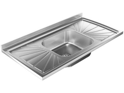 Pia de Cozinha Com Válvula Inox GNX 105x14x53cm PIA10001
