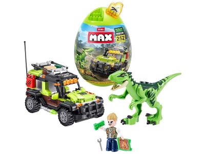 Blocos de Montar Max Dino Adventure Egg Capsule