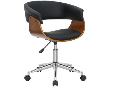 Cadeira de Escritório Executiva Giratória Preta DSG-002 Otello