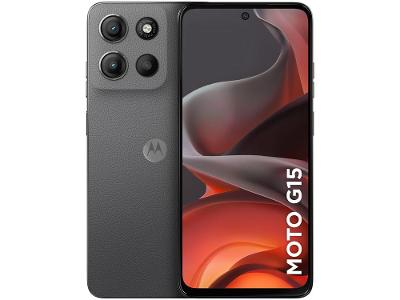 Smartphone Motorola Moto G15 256GB Grafite 4G 4GB RAM 6,7" Câm. Dupla Selfie 8MP