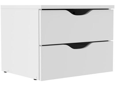 Gaveteiro para Quarto 2 Gavetas Multivisão Decore FLOW-UV-BR