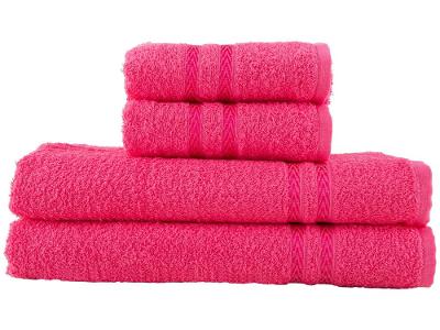 Jogo de Toalhas de Banho e Rosto Dohler 100% Algodão Paris Pink 4 Peças