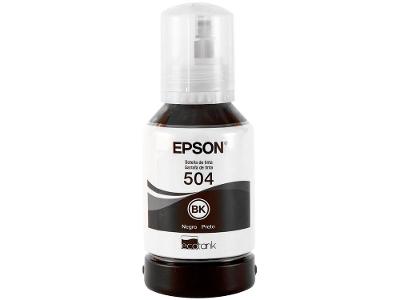 Garrafa de Tinta Epson EcoTank T504 Preto Original Refil