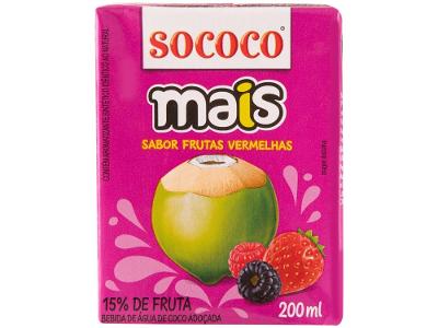 Água de Coco Sococo Mais Natural 200ml