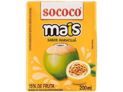 Água de Coco Sococo Mais Natural 200ml