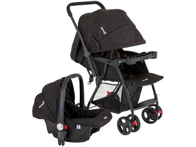 Carrinho de Bebê Reversível com Bebê Conforto Avanti Travel System Owen 6 Rodas 15kg