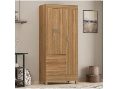 Guarda-roupa Solteiro 2 Gavetas 3 Portas Demóbile Wind