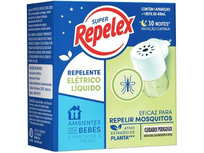 Repelente Elétrico Líquido Repelex Super 40ml 30 Noites