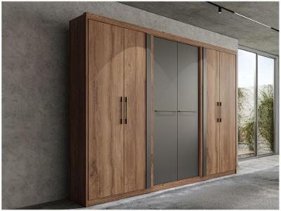 Guarda-roupa Casal Modulado 3 Gavetas 6 Portas Carraro Valley 1155