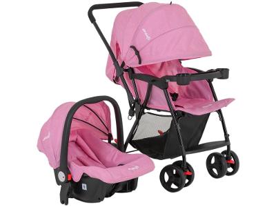Carrinho de Bebê Reversível com Bebê Conforto Avanti Travel System Owen 6 Rodas 15kg