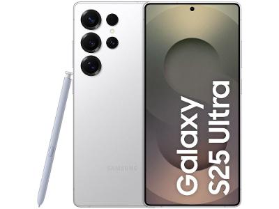 Samsung Galaxy S25 Ultra 5G 512GB Galaxy AI Titânio Prata 6,9" 12GB RAM Câm. Quádrupla 200+50+10+50MP Bateria 5000mAh Dual Chip