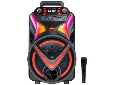 Caixa de Som Amplificada Bluetooth Vivensis Vibe Sound V8 Power 340W USB
