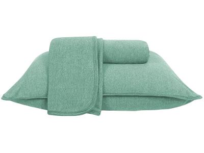 Jogo de Cama Queen Atlântica Mescla Urban Verde Gales 3 Peças