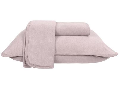 Jogo de Cama Queen Atlântica Mescla Urban Rosa Claro 3 Peças