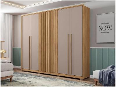 Guarda-roupa Casal 4 Gavetas 6 Portas Caemmun New Comodus