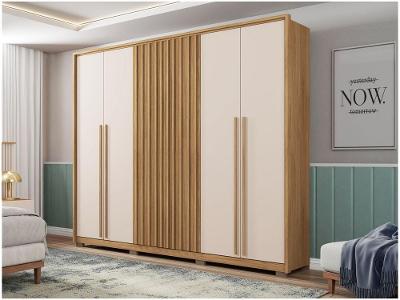 Guarda-roupa Casal 4 Gavetas 6 Portas Caemmun New Comodus