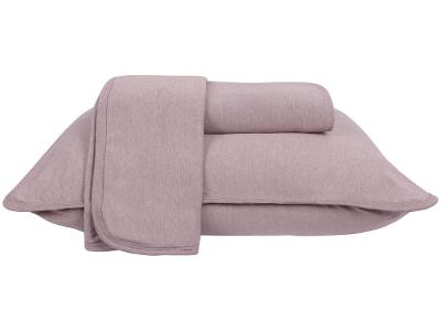 Jogo de Cama Queen Atlântica Mescla Urban Rosa Escuro 3 Peças