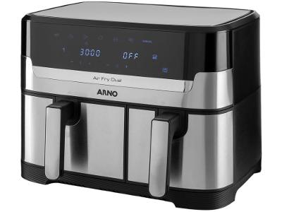 Air Fryer Arno Air Fry Dual AFD2 com Timer Inox 8,3L