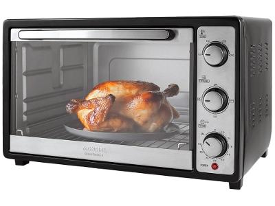 Forno Elétrico de Bancada Mondial Multifuncional 36L Preto e Prata 52L Grand Family II FRN-52-B