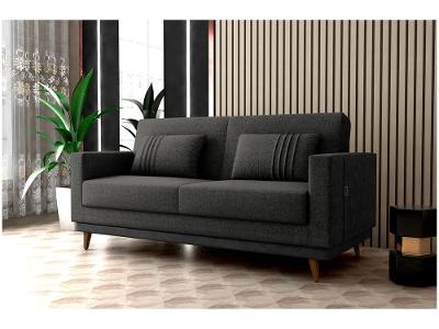 Sofá-cama 3 Lugares Casal Reclinável Facto e Linho Matrix Esther