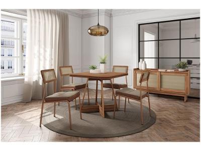 Mesa de Cozinha 4 Cadeiras Quadrado Lia Carraro