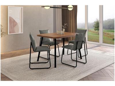 Mesa de Cozinha 4 Cadeiras Retangular Luci Carraro