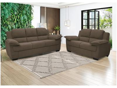 Conjunto de Sofás 2 e 3 Lugares Carmel Linoforte