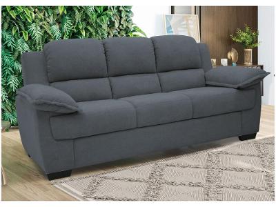 Sofá 3 Lugares Suede Carmel Linoforte