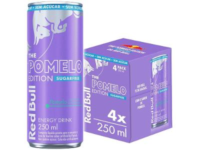 Bebida Energética Red Bull Energy Drink Edition Sugarfree Pomelo Zero Açucar 250ml 4 Unidades