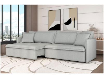 Sofá 3 Lugares Retrátil Reclinável Bouclé Mediterrâneo Treviso Flexforma Estofados