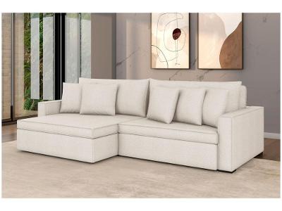 Sofá 3 Lugares Retrátil Reclinável Bouclé Mediterrâneo Peruggia Flexforma Estofados