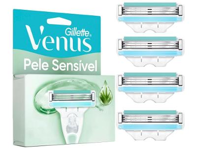 Carga para Aparelho de Depilação Gillette Venus Pele Sensível 4 Unidades