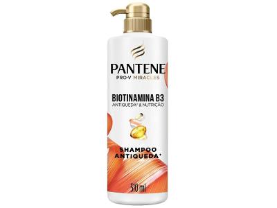 Shampoo Controle de Queda Pantene Pro-V Miracles Biotinamina B3 Antiqueda & Nutrição 510ml