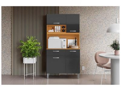 Cozinha Compacta Aramóveis Malva 4 Portas 1 Gaveta