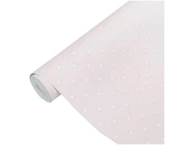 Papel de Parede Infantil Pêssego Bolinhas Vinílico