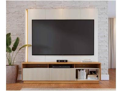 Estante Home para TV até 75" 2 Portas Colibri Jordão