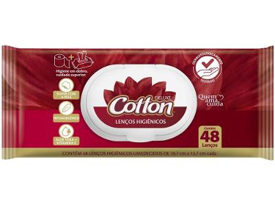Lenço Umedecido Softys Cotton Deluxe 48 lenços