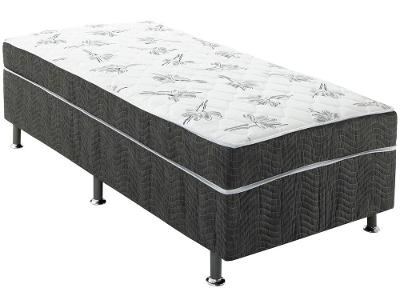 Cama Box Solteiro Ortobom Conjugada de Mola 88x43x188cm Physical Spring Gray