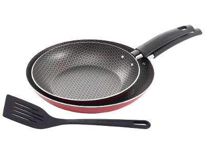 Frigideira Antiaderente Multiflon de Alumínio Gourmet Vermelho 16cm e 20cm