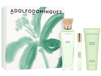 Kit Perfume Feminino Adolfo Dominguez Aguafresca Azahar Eau de Toilette de 120ml + 1 Travel Size de 10ml + 1 Body Lotion de 75ml
