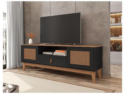 Rack para TV até 60" 1 Gaveta 2 Portas Casa D Esmeralda